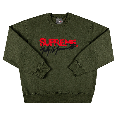 SUPREME SUPREME X YOHJI YAMAMOTO CREWNECK 'OLIVE'