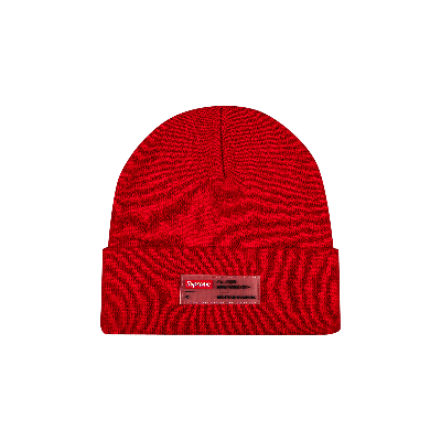 SUPREME SUPREME CLEAR LABEL BEANIE 'RED'
