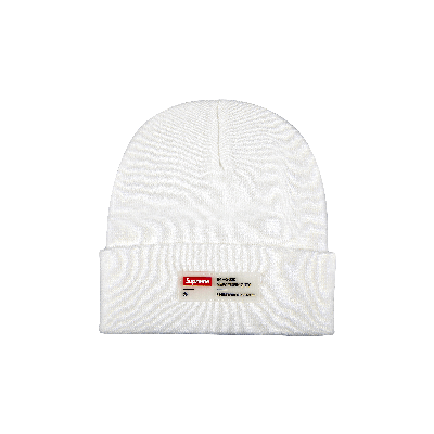 SUPREME SUPREME CLEAR LABEL BEANIE 'WHITE'