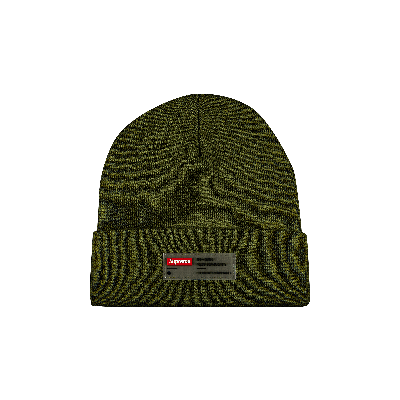 SUPREME SUPREME CLEAR LABEL BEANIE 'OLIVE'