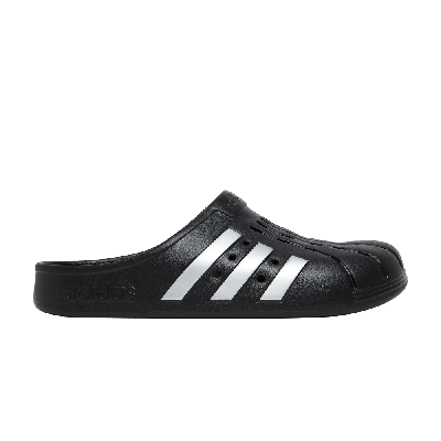 ADIDAS ORIGINALS ADILETTE CLOG 'BLACK SILVER'