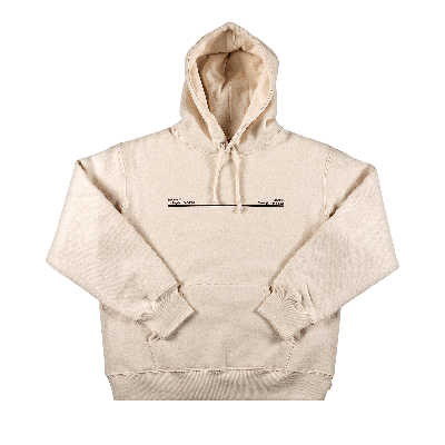 SUPREME SUPREME SHOP HOODED SWEATSHIRT - LOS ANGELES 'NATURAL'
