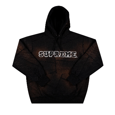 SUPREME SUPREME PATCHWORK HOODED SWEATSHIRT 'BLACK'