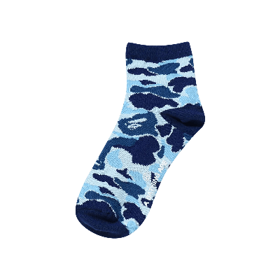 BAPE ABC CAMO ANKLE SOCKS 'BLUE'