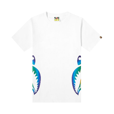BAPE RAINBOW SIDE SHARK TEE 'WHITE'