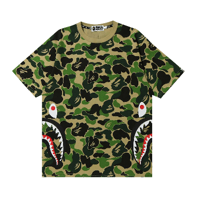 BAPE BAPE ABC CAMO SIDE SHARK TEE 'GREEN'