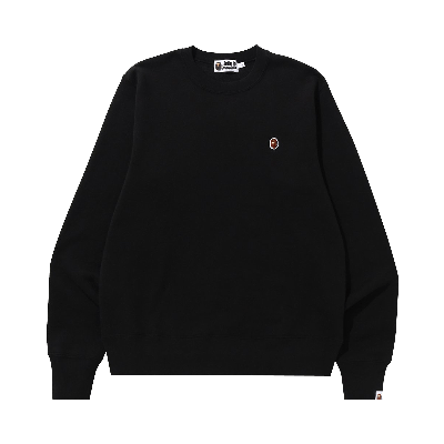 BAPE ONE POINT CREWNECK 'BLACK'