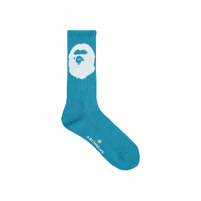 BAPE BAPE BIG APE HEAD SOCKS 'BLUE'
