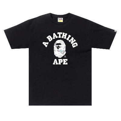 BAPE BAPE SPACE CAMO COLLEGE TEE 'BLACK'
