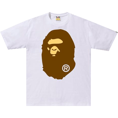 BAPE BAPE BIG APE HEAD TEE 'WHITE'