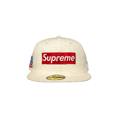 SUPREME SUPREME WORLD FAMOUS BOX LOGO NEW ERA 'WHITE'