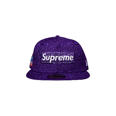 SUPREME SUPREME WORLD FAMOUS BOX LOGO NEW ERA 'PURPLE'