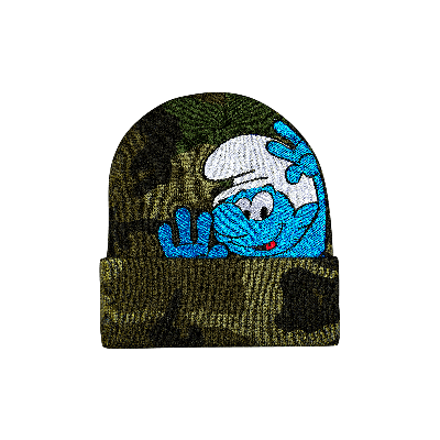 SUPREME SUPREME X SMURFS BEANIE 'WOODLAND CAMO'
