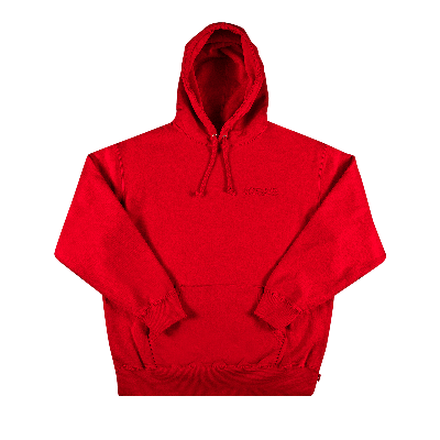 SUPREME X SMURFS HOODED SWEATSHIRT 'RED'