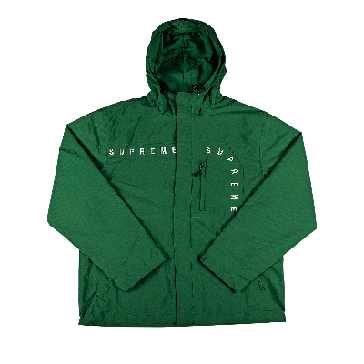 SUPREME SUPREME CURVE LOGOS RIPSTOP JACKET 'OLIVE'
