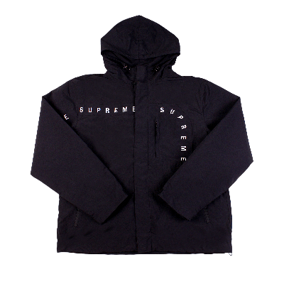 SUPREME SUPREME CURVE LOGOS RIPSTOP JACKET 'BLACK'