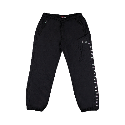 SUPREME SUPREME CURVE LOGOS RIPSTOP PANT 'BLACK'