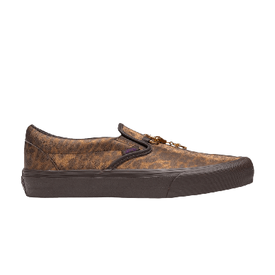 VANS NEEDLES X VAULT CLASSIC SLIP-ON V 'ANIMAL PRINT - BROWN'