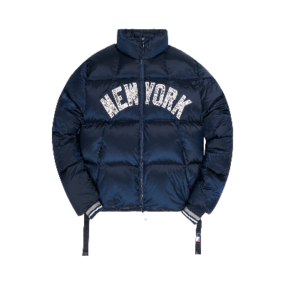 KITH KITH FOR MAJOR LEAGUE BASEBALL NEW YORK YANKEES MIDI PUFFER JACKET 'NAVY'