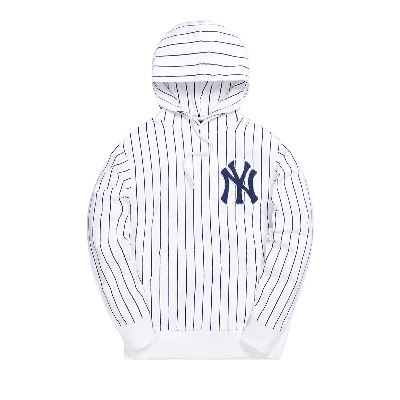 KITH KITH FOR MAJOR LEAGUE BASEBALL NEW YORK YANKEES STRIPED HOODIE 'WHITE'
