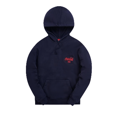 KITH KITH X COCA-COLA RIBBON LOGO HOODIE 'NAVY'