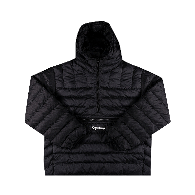 SUPREME SUPREME MICRO DOWN HALF ZIP HOODED PULLOVER 'BLACK'