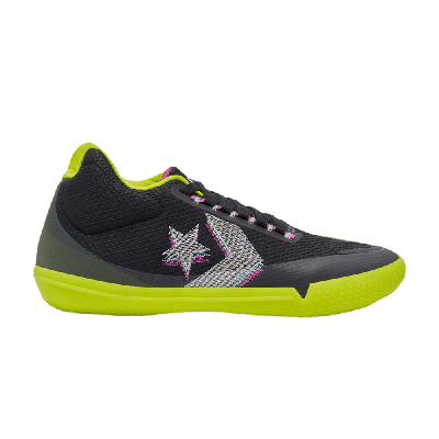 CONVERSE ALL STAR BB EVO MID 'HI-VIS COLLECTION - BLACK LEMON VENOM'