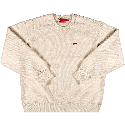 SUPREME SUPREME SMALL BOX CREWNECK 'NATURAL'