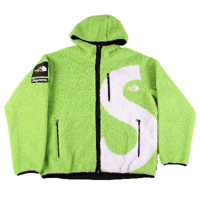 SUPREME SUPREME X THE NORTH FACE S LOGO HOODED FLEECE JACKET 'LIME'