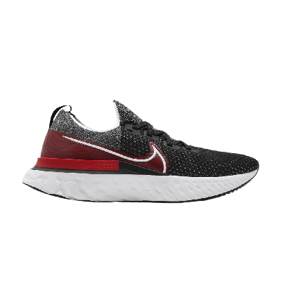 NIKE REACT INFINITY RUN FLYKNIT 'BLACK UNIVERSITY RED'