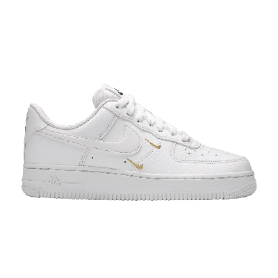 NIKE WMNS AIR FORCE 1 '07 ESSENTIAL 'WHITE METALLIC GOLD'