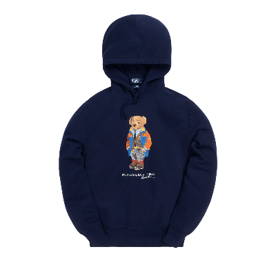 KITH X POLO RALPH LAUREN FLEECE HOODIE 'NAVY BLUE'