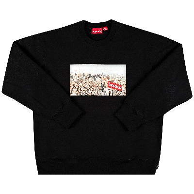 SUPREME SUPREME AERIAL CREWNECK 'BLACK'