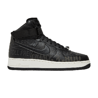 NIKE AIR FORCE 1 HIGH '07 PREMIUM 'TOLL FREE PACK - BLACK'