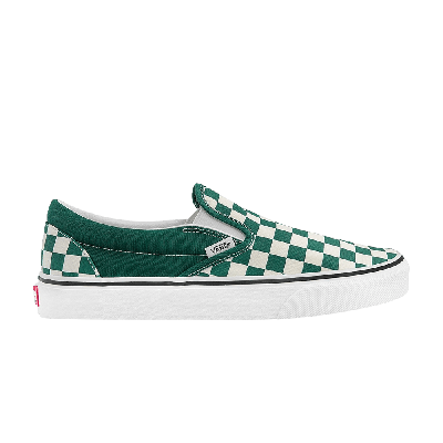 VANS CLASSIC SLIP-ON 'CHECKERBOARD - GREEN'