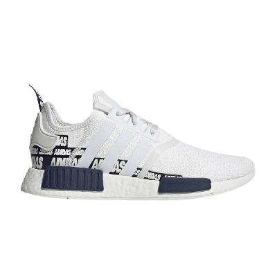 ADIDAS ORIGINALS NMD_R1 'WORDMARK HEEL STRIPE - CRYSTAL WHITE NAVY'