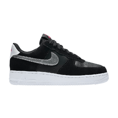 NIKE WMNS AIR FORCE 1 '07 'BLACK METALLIC SILVER'