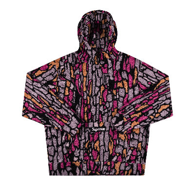 SUPREME SUPREME X POLARTEC HOODED SWEATSHIRT 'PURPLE TREEBARK CAMO'
