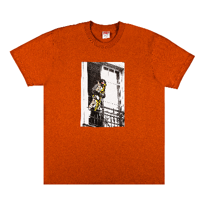 SUPREME SUPREME X ANTIHERO BALCONY TEE 'RUST'