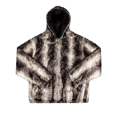 SUPREME SUPREME FAUX FUR REVERSIBLE HOODED JACKET 'BLACK'