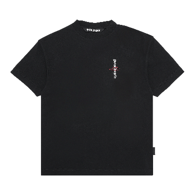 PALM ANGELS PALM ANGELS STATEMENT LOGO SHORT-SLEEVE TEE 'BLACK/WHITE'