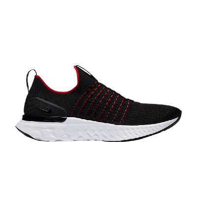 NIKE REACT PHANTOM RUN FLYKNIT 2 'BLACK UNIVERSITY RED'