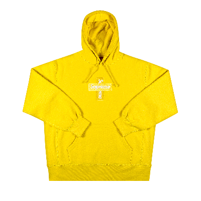 SUPREME SUPREME CROSS BOX LOGO HOODED SWEATSHIRT 'LEMON'