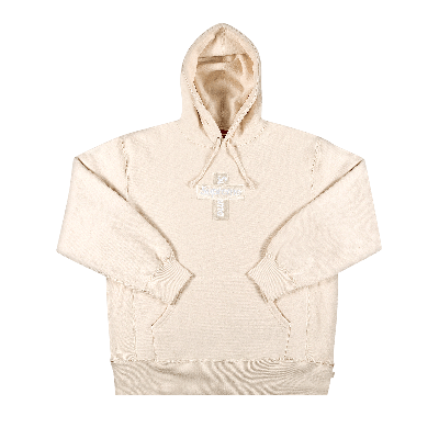 SUPREME SUPREME CROSS BOX LOGO HOODED SWEATSHIRT 'NATURAL'