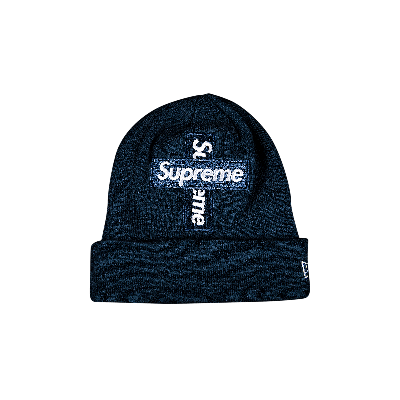 SUPREME SUPREME X NEW ERA CROSS BOX LOGO BEANIE 'NAVY'