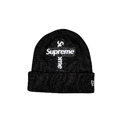 SUPREME SUPREME X NEW ERA CROSS BOX LOGO BEANIE 'BLACK'
