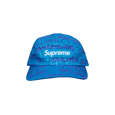 SUPREME SUPREME REACTIVE PRINT CAMP CAP 'BLUE'