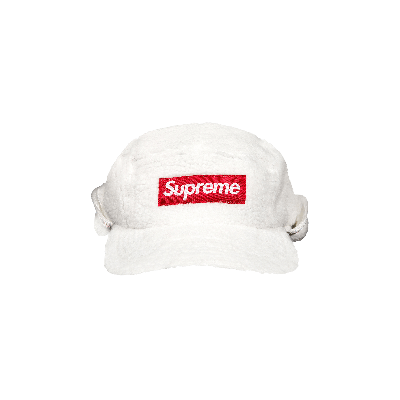 SUPREME SUPREME DEEP PILE EARFLAP CAMP CAP 'WHITE'
