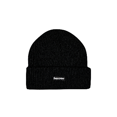 SUPREME SUPREME WIDE RIB BEANIE 'BLACK'