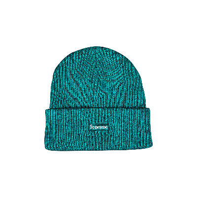 SUPREME SUPREME WIDE RIB BEANIE 'TEAL'